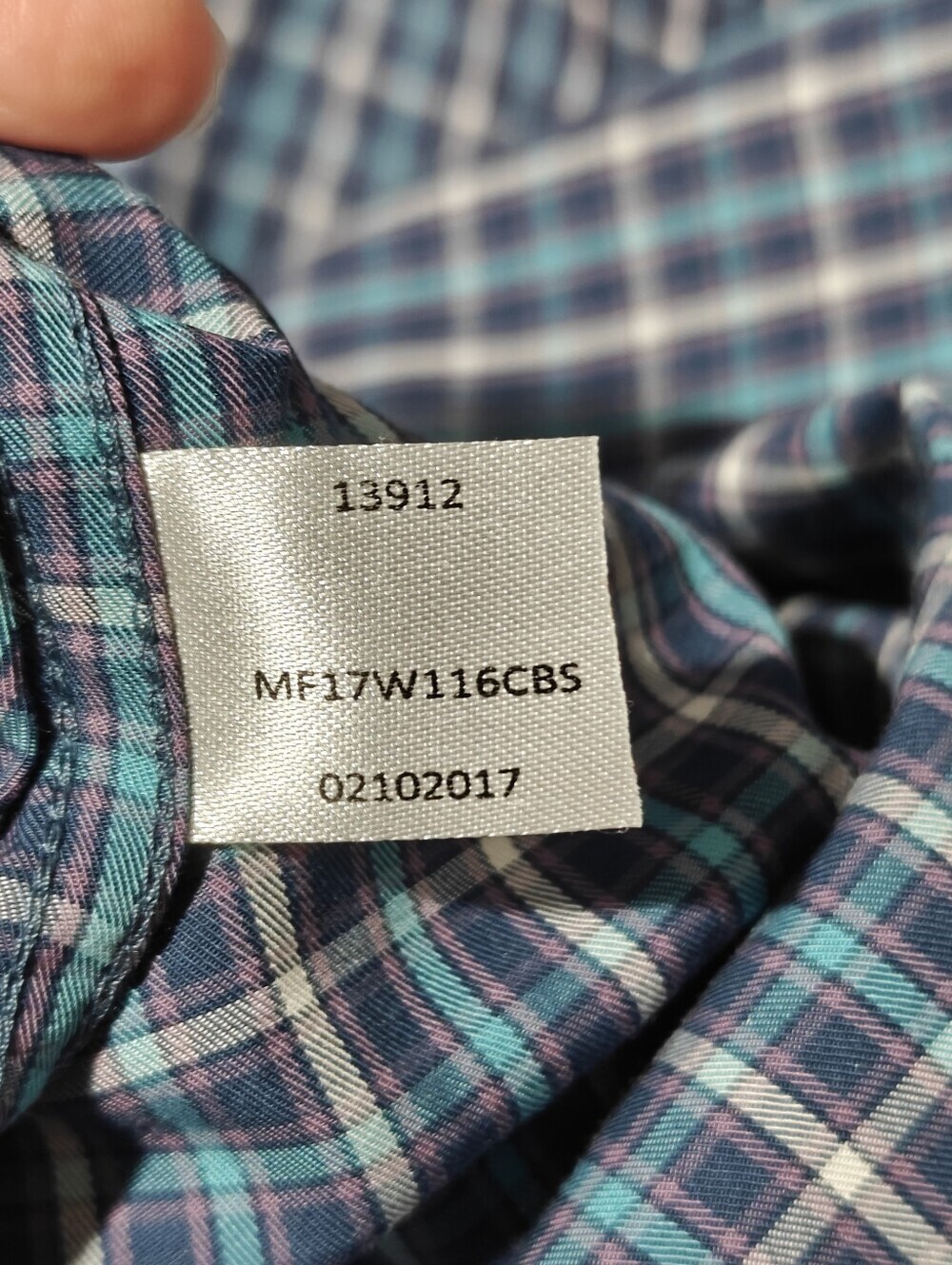 Peter Millar Plaid Button Down Shirt Large Cotton Collared Pocket - Picture 5 of 8